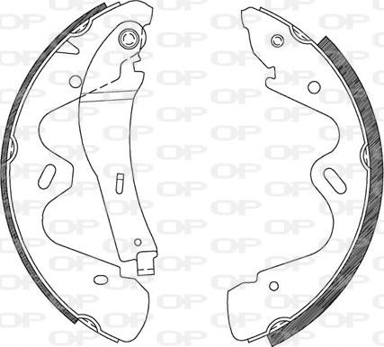 Open Parts BSA2100.00 - Bremžu loku komplekts autospares.lv