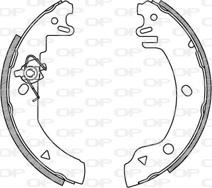 Open Parts BSA2103.00 - Bremžu loku komplekts www.autospares.lv