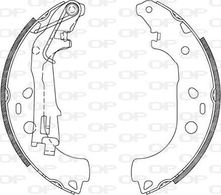 Open Parts BSA2115.00 - Bremžu loku komplekts www.autospares.lv