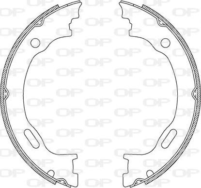 Open Parts BSA2189.00 - Bremžu loku komplekts www.autospares.lv