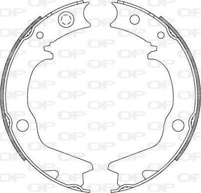 Open Parts BSA2185.00 - Brake Shoe Set www.autospares.lv