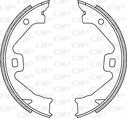 Open Parts BSA2186.00 - Bremžu loku komplekts www.autospares.lv