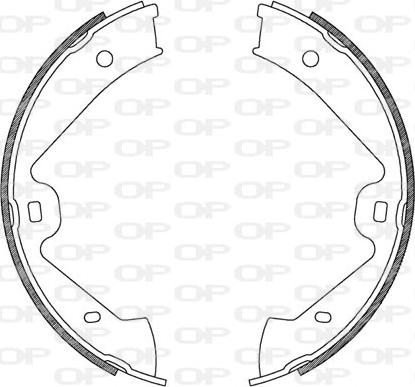 Open Parts BSA2181.00 - Bremžu loku komplekts www.autospares.lv