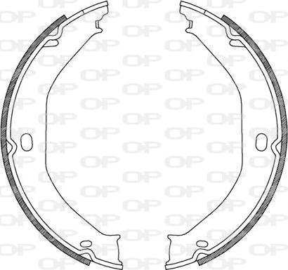 Open Parts BSA2183.00 - Bremžu loku komplekts www.autospares.lv