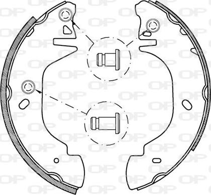 Open Parts BSA2134.00 - Bremžu loku komplekts www.autospares.lv