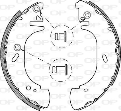 Open Parts BSA2135.00 - Bremžu loku komplekts autospares.lv