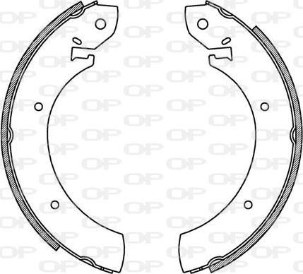 Open Parts BSA2130.00 - Brake Shoe Set www.autospares.lv