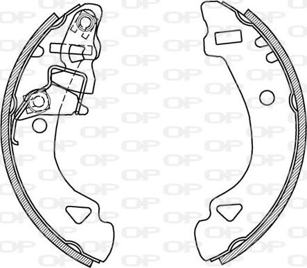 Open Parts BSA2132.00 - Bremžu loku komplekts autospares.lv