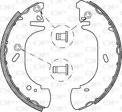 Open Parts BSA2137.00 - Bremžu loku komplekts autospares.lv