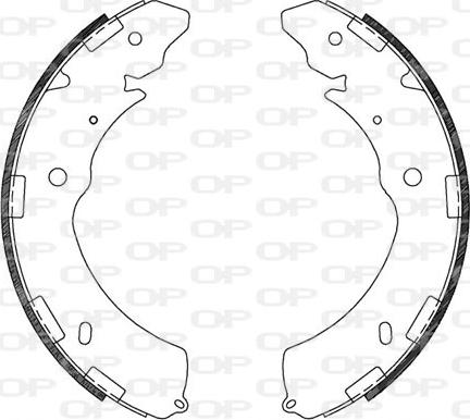 Open Parts BSA2129.00 - Bremžu loku komplekts www.autospares.lv