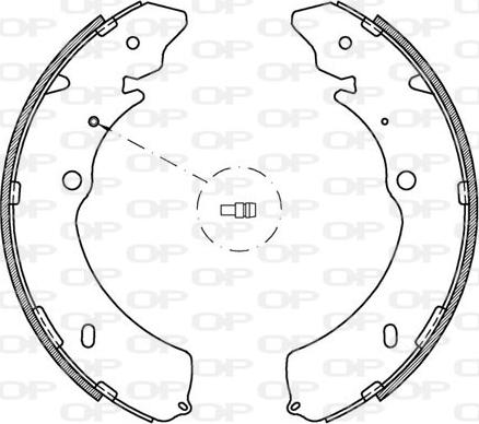 Open Parts BSA2120.00 - Bremžu loku komplekts www.autospares.lv