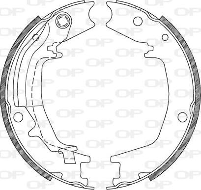 Open Parts BSA2128.00 - Bremžu loku komplekts www.autospares.lv