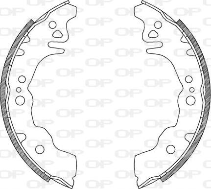 Open Parts BSA2127.00 - Bremžu loku komplekts www.autospares.lv