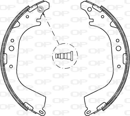 Open Parts BSA2175.00 - Bremžu loku komplekts www.autospares.lv