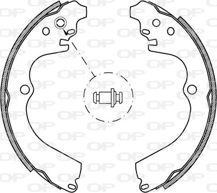 Open Parts BSA2177.00 - Bremžu loku komplekts www.autospares.lv