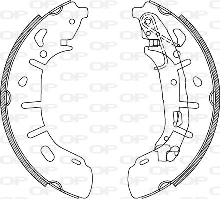 Open Parts BSA2240.00 - Bremžu loku komplekts autospares.lv