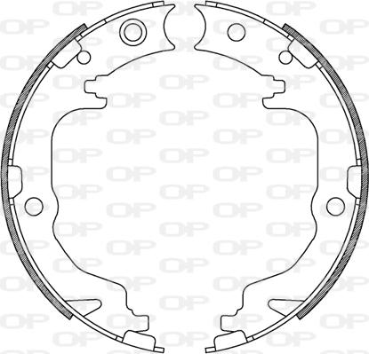 Open Parts BSA2247.00 - Bremžu loku komplekts www.autospares.lv