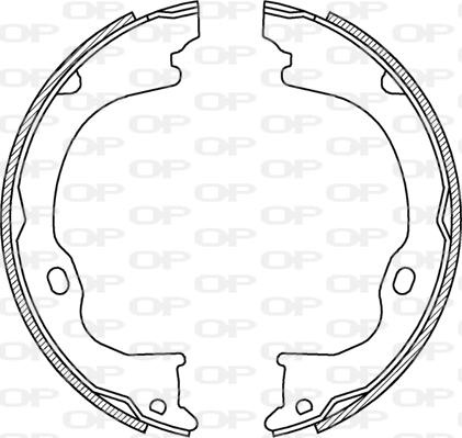 Open Parts BSA2254.00 - Brake Shoe Set www.autospares.lv