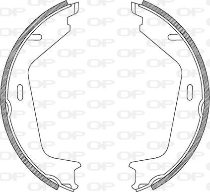 Open Parts BSA2205.00 - Bremžu loku komplekts www.autospares.lv