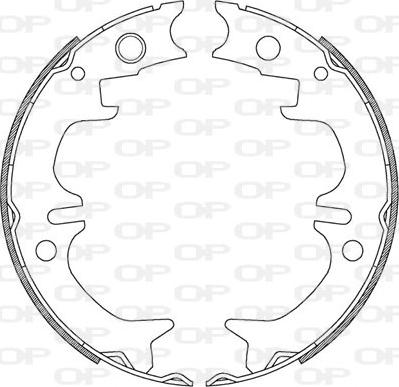 Open Parts BSA2208.00 - Bremžu loku komplekts autospares.lv