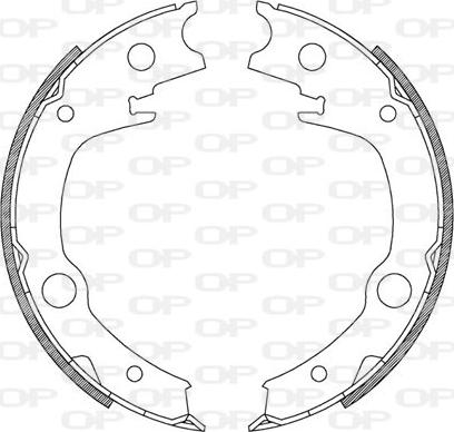 Open Parts BSA2207.00 - Brake Shoe Set www.autospares.lv