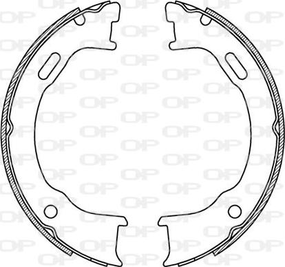 Open Parts BSA2218.00 - Bremžu loku komplekts www.autospares.lv