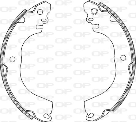 Open Parts BSA2238.00 - Bremžu loku komplekts www.autospares.lv