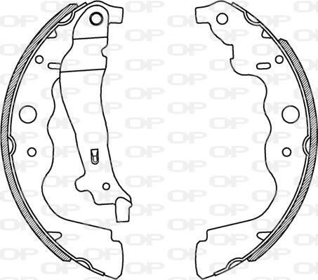 Open Parts BSA2229.00 - Bremžu loku komplekts www.autospares.lv