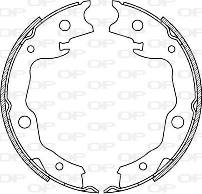 Open Parts BSA2223.00 - Brake Shoe Set www.autospares.lv