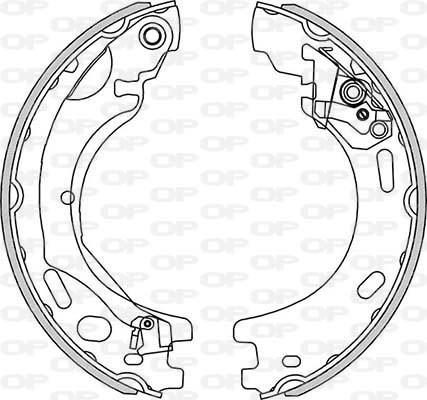 Open Parts BSA2271.00 - Bremžu loku komplekts www.autospares.lv