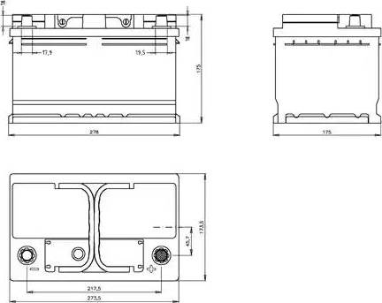 Open Parts BT073L3B.00 - Startera akumulatoru baterija autospares.lv