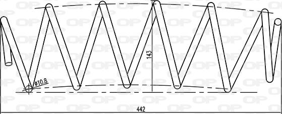 Open Parts CSR9030.00 - Balstiekārtas atspere www.autospares.lv