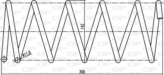 Open Parts CSR9129.00 - Пружина ходовой части www.autospares.lv