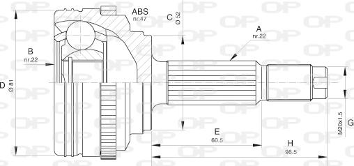 Open Parts CVJ5617.10 - Joint Kit, drive shaft www.autospares.lv