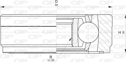 Open Parts CVJ5814.20 - Шарнирный комплект, ШРУС, приводной вал www.autospares.lv