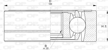 Open Parts CVJ5795.20 - Joint Kit, drive shaft www.autospares.lv