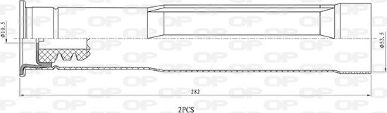 Open Parts DCK5107.02 - Putekļu aizsargkomplekts, Amortizators autospares.lv