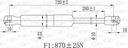 Open Parts GSR6494.00 - Gāzes atspere, Bagāžas / Kravas nodalījuma vāks autospares.lv