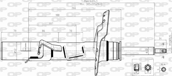 Open Parts SAB8491.31 - Amortizators www.autospares.lv