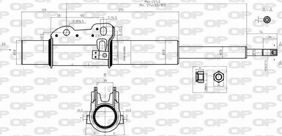 Open Parts SAB8416.31 - Амортизатор www.autospares.lv