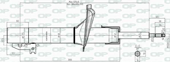 Open Parts SAB8412.31 - Амортизатор www.autospares.lv