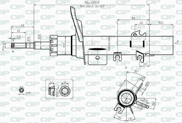 Open Parts SAB8417.31 - Amortizators www.autospares.lv