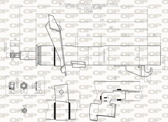 Open Parts SAB8489.31 - Shock Absorber www.autospares.lv