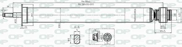 Open Parts SAB8487.32 - Amortizators autospares.lv