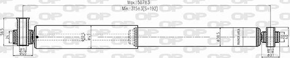 Open Parts SAB8424.32 - Amortizators autospares.lv