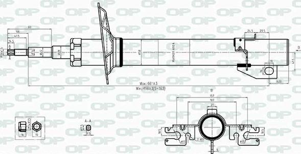 Open Parts SAB8541.31 - Amortizators autospares.lv