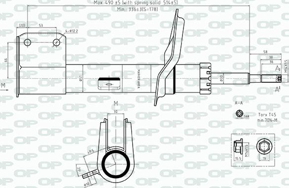 Open Parts SAB8555.31 - Amortizators www.autospares.lv