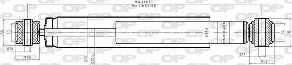 Open Parts SAB8569.32 - Amortizators autospares.lv