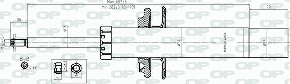 Open Parts SAB8562.31 - Amortizators autospares.lv