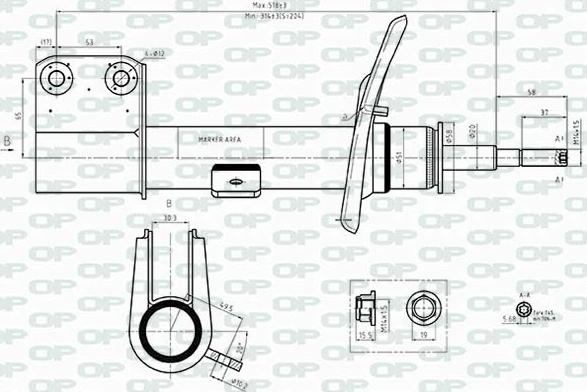 Open Parts SAB8506.31 - Shock Absorber www.autospares.lv